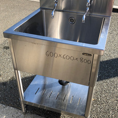 ⭐︎中古品 タニコー 1槽シンク 600×600×800mm 厨房機器⭐︎ - その他 