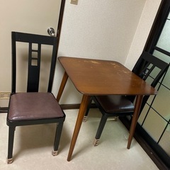 【ネット決済】テーブル＋椅子2セット