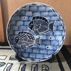 ⑦青い魚の大皿