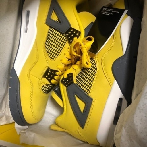 スニーカー NIKE AIR JORDAN4 lightning TOUR YELLOW