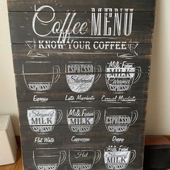 カフェ風 木製看板