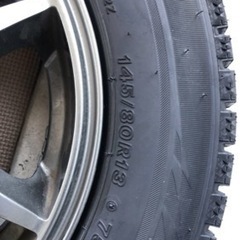 軽自動車用　新品スタッドレスタイヤ145/80R13ホイール４本セット