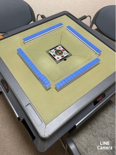 雀豪 全自動麻雀卓 点リーダー付き ゲタ 赤牌 予備点棒あり