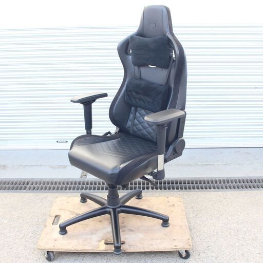 T092) noblechairs EPIC NBL-PU-BLA-003 ゲーミングチェア 椅子 ノーブルチェアーズ エピック PC デスク オフィス eスポーツ