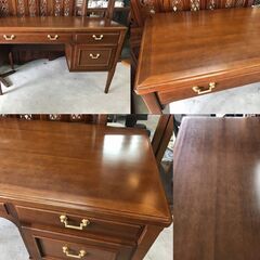 ■ioy1022■maruni/マルニ　地中海シリーズ　書斎机■デスク/片袖机/学習机■