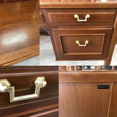 ■ioy1022■maruni/マルニ　地中海シリーズ　書斎机■デスク/片袖机/学習机■