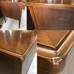 ■ioy1022■maruni/マルニ　地中海シリーズ　書斎机■デスク/片袖机/学習机■