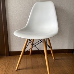 【ネット決済】白×ウッド　椅子