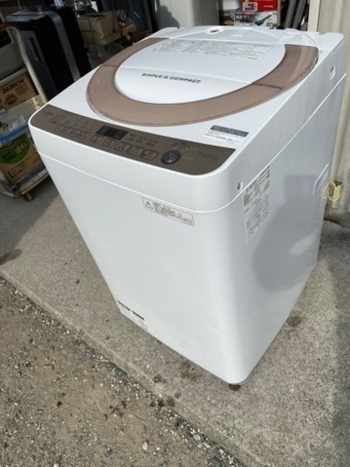 お薦め品‼️激安‼️分解洗浄クリーニング済み‼️シャープ洗濯機7kg 2017年