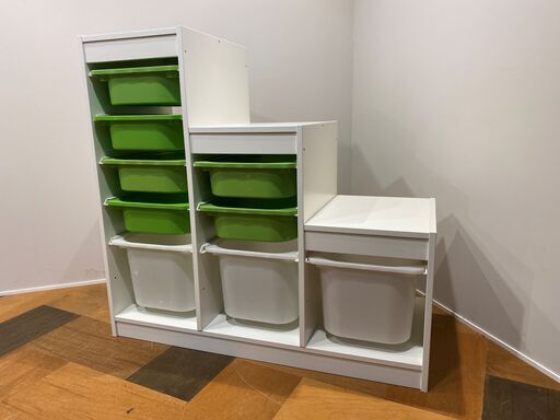 宇都宮でオシャレな家具を探すなら『オトワリバース！』IKEA イケア トロファスト シェルフ 収納BOX付き ホワイト 中古品②