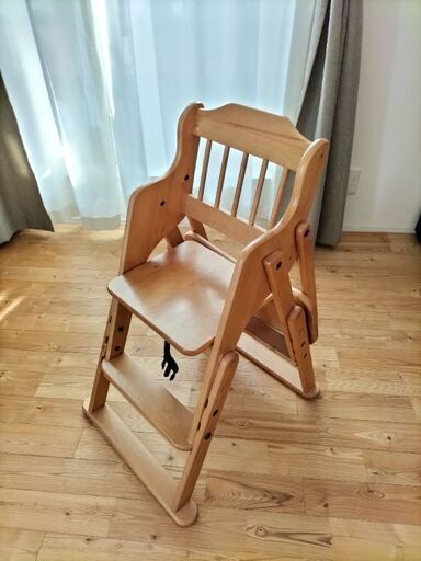 ベビーハイチェア 木製ナチュラル 赤ちゃん本舗購入 ぞぞ 住道のベビー用品 ベビーラック ベビーチェア の中古あげます 譲ります ジモティーで不用品の処分