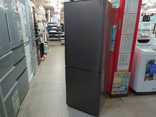 【愛品館千葉店】SHARP シャープ 271L プラズマクラスター搭載 2ドア冷蔵庫 SJ-PD27D-T 2018年製 保証有り【愛千143】