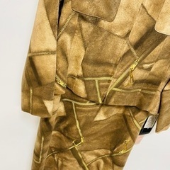 セットアップ ジャケット 9号〜11号 M〜L 柄物 レトロモダン 秋冬 長袖