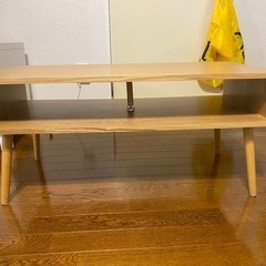 ローテーブル　40×85　木製　テレビ台としても利用可