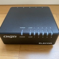 ELECOM EHC-G05PA-B-K ギガスイッチングハブ