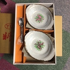 陶器　カレー皿　スプーン付　６枚セット