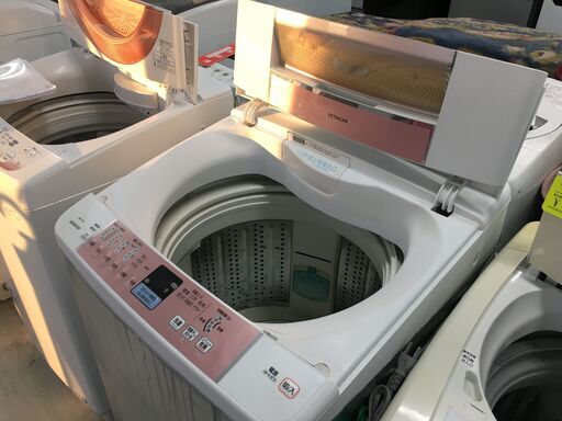洗濯機の分解クリーニング行っています配送設置込み　日立7.0K洗濯機　DDモーター　2012年製　分解クリーニング済み