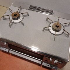 動作品◆リンナイ Rinnai◆ガスコンロ/RTE62VCTPG/左強火力 都市ガス/2015年製