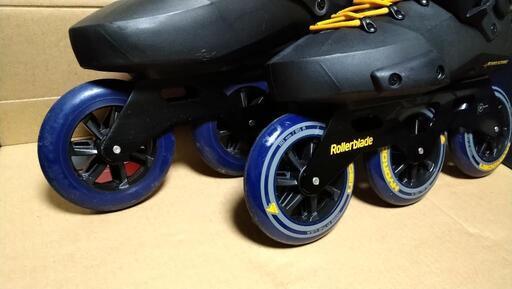 その他 【インラインスケート】ROLLERBLADEインライン2020TWISTER EDGE110 3WD Black-Mango 28cm