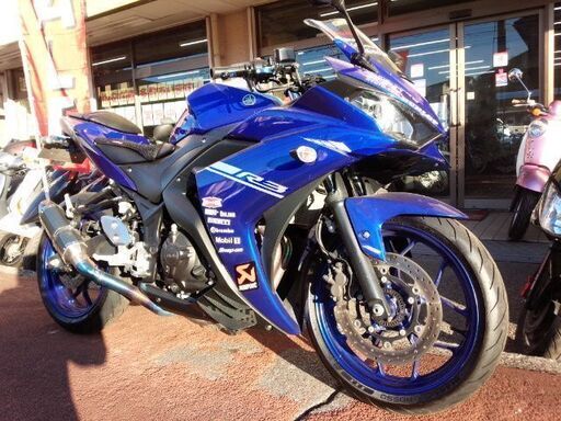NO.4084　ＹＺＦ－Ｒ３　水冷４サイクル２気筒エンジン　フューエルインジェクション車　ＡＢＳ付き　メタリックブルー　☆彡