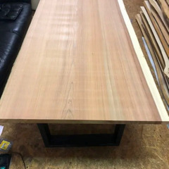 大幅値下げ☆ 大特価 極上木目 W237サイズ 無垢一枚板ダイニングテーブル 近場お届け無料☆