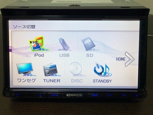 【ワンセグ】KENWOOD MDV-L401 ジャンク 2014年製 低価，安い 動作OK☆KENWOOD ケンウッド MDV-L401 7インチ 彩速