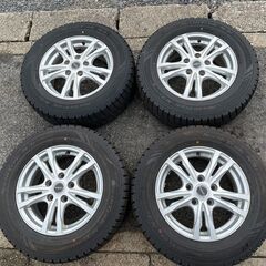 ★２０１８年製・スタッドレスタイヤ＆アルミホイール／１５×６Ｊ　２０５／６５Ｒ１５　P.C.D　１１４．３★