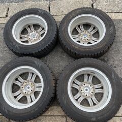 ★２０１８年製・スタッドレスタイヤ＆アルミホイール／１５×６Ｊ　２０５／６５Ｒ１５　P.C.D　１１４．３★