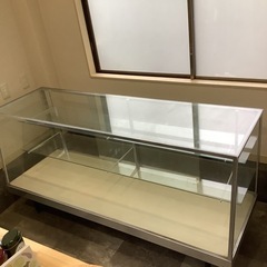 【取引中】タテヤマ　ガラスショーケース　3段　中古　店舗用