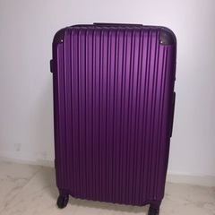 【ネット決済】purple 紫　キャリーバッグ大　