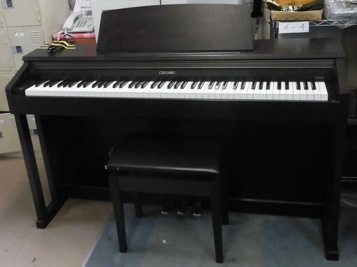 JM13580)カシオ CELVIANO AP-400/電子ピアノ 2008年製 ダークブラウン 外寸 幅：約139.5cm 高さ：約83.8cm 奥行：約42.7cm 重さ44.5kg 中古品【取りに来られる方限定】
