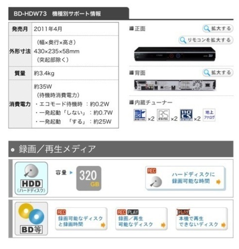 ブルーレイレコーダー　SHARP AQUOS プレイヤー　Blu-ray  新生活