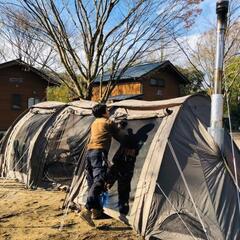 キャンプ用 薪ストーブ・幕よけセット