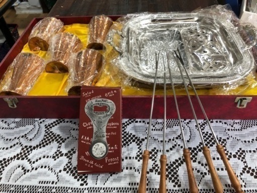 未使用品　天ぷら　フォンデュ　卓上　ビアグラス　パーティー　クリスマス　年末年始　集まり　大活躍　お買得‼︎   現品限り