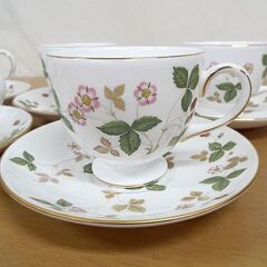 5客セット ウェッジウッド ワイルドストロベリー カップ＆ソーサー 札幌 中央区