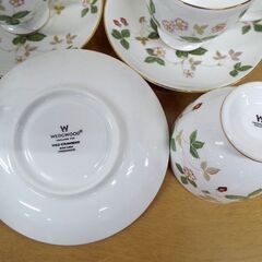 5客セット ウェッジウッド ワイルドストロベリー カップ＆ソーサー 札幌 中央区