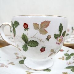 5客セット ウェッジウッド ワイルドストロベリー カップ＆ソーサー 札幌 中央区