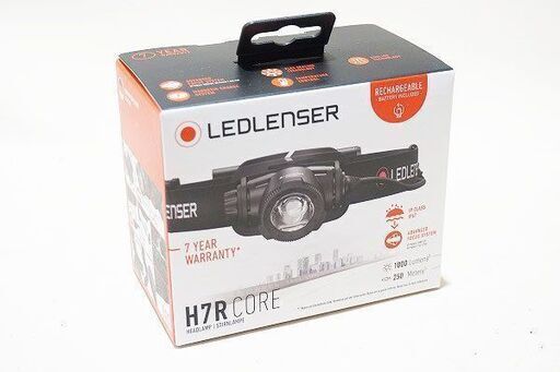 【苫小牧バナナ】新品未開封 Ledlenser/レッドレンザー LEDヘッドライト H7R CORE 1000ルーメン USB充電式♪
