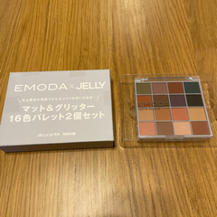 EMODA マット&グリッター16色パレット2個入り。