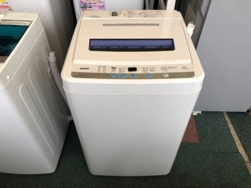 【リサイクルサービス八光　田上店　安心の1か月保証　配達・設置OK】全自動洗濯機　SANYO ASW-60D(W) 6㎏