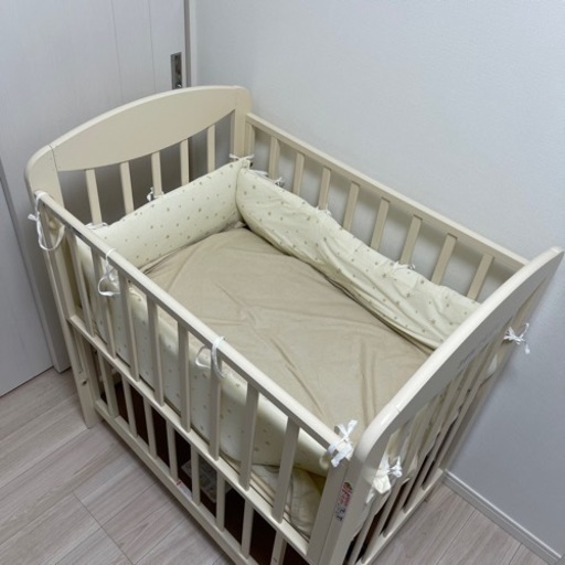 カトージ ベビーベッド PUPPAPUPO ベビーベッドガード 敷布団 防水