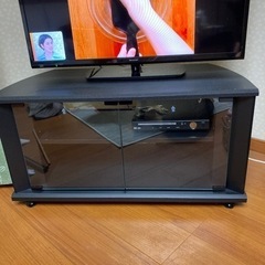 【ネット決済】テレビボード　DVDデッキ付き