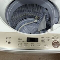 西岡店 洗濯機 6.0㎏ 2021年製 シャープ ES-GE6E ホワイト 全自動洗濯