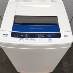 ■アクア 6.0kg 全自動洗濯機 AQW-S60B 2013年...