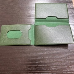 【新品未使用】BEAMS 三つ折りパスケース(グリーン) - 服/ファッション