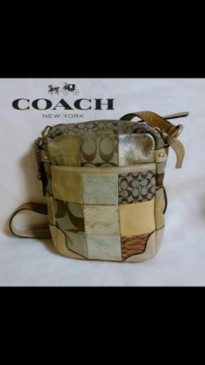 中古♻️COACH ショルダーバッグ パッチワーク