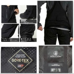 美品【VOLCOM】ビブパンツ　スノボウエア　S