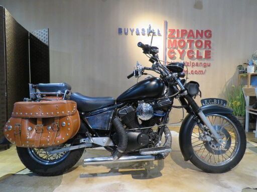 □YAMAHA VIRAGO 250 3DM ヤマハ ビラーゴ 250 250cc マットブラック 自賠R5.9 実動! アメリカン バイク 札幌発