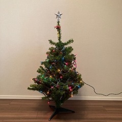 【お譲りします】クリスマスツリー  約95cm  ライト付き