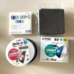 TDK DVD、BD生ディスク、不織布ケース